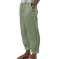 thumbnail image 1 of Pantalon Large Taille Haute en Polyester Imprimé avec Poches - Confortable pour Décontracté et Diverses Occasions, 1 of 6