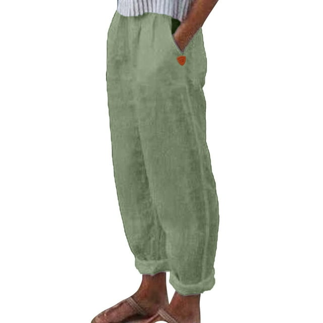 Pantalon Large Taille Haute en Polyester Imprimé avec Poches - Confortable pour Décontracté et Diverses Occasions