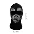 thumbnail image 3 of MVNSFEW Unisex Ghost Print Stocking Mask Good for War Game Black Ghosts Skull Full Face Mask, 3 of 9