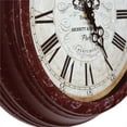 thumbnail image 4 of Yosemite Circular Iron Wall Clock with Distressed Red Iron Frame, 4 of 4