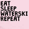 thumbnail image 2 of CafePress - Eat Sleep Waterski Repeat Body Suit - Baby Light Bodysuit, Size Newborn - 24 Months, 2 of 4