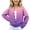 Purple, variant on Cethrio Girls Knitted Cardigans Size 7-8 Years, Long Sleeve Button Front Fall Winter Gradient Color Fall Winter Sweater Watermelon Red