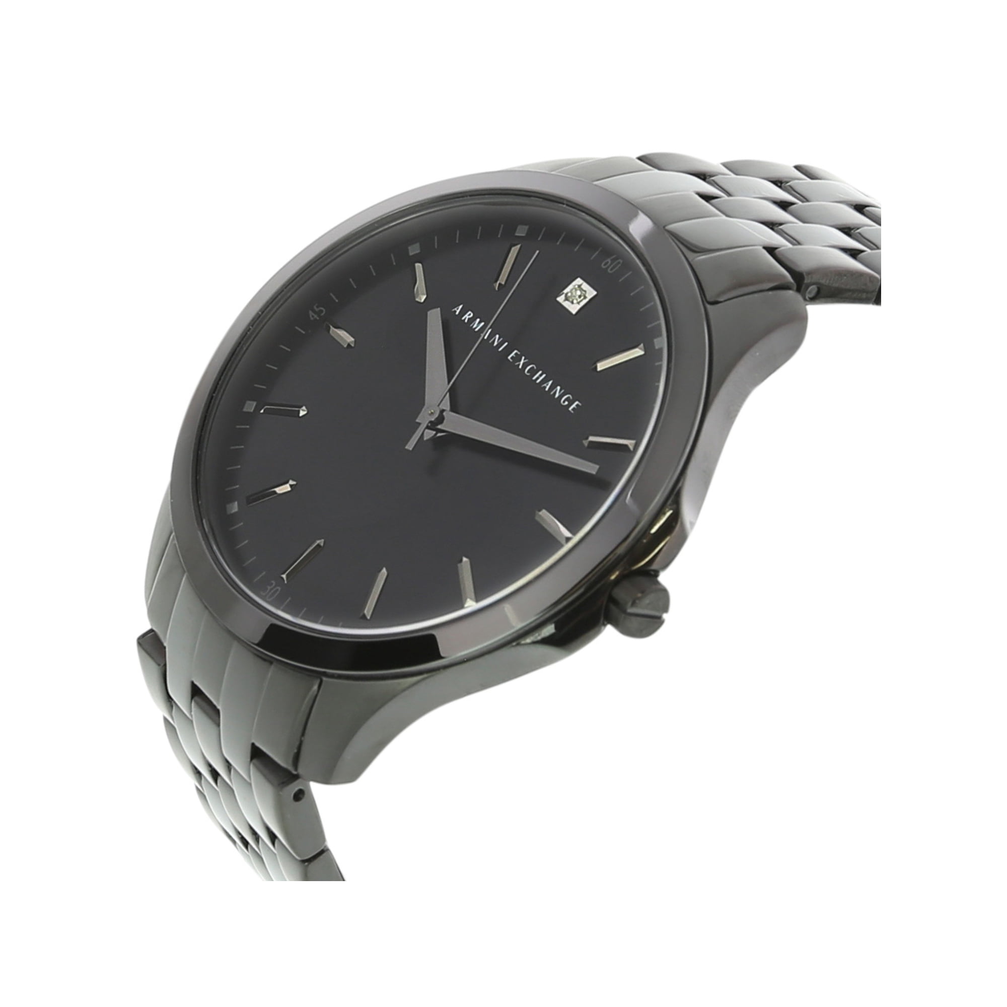Armani Exchange Men s AX2159 Black Stainless Steel Japanese Quartz Dress Watch Walmart
