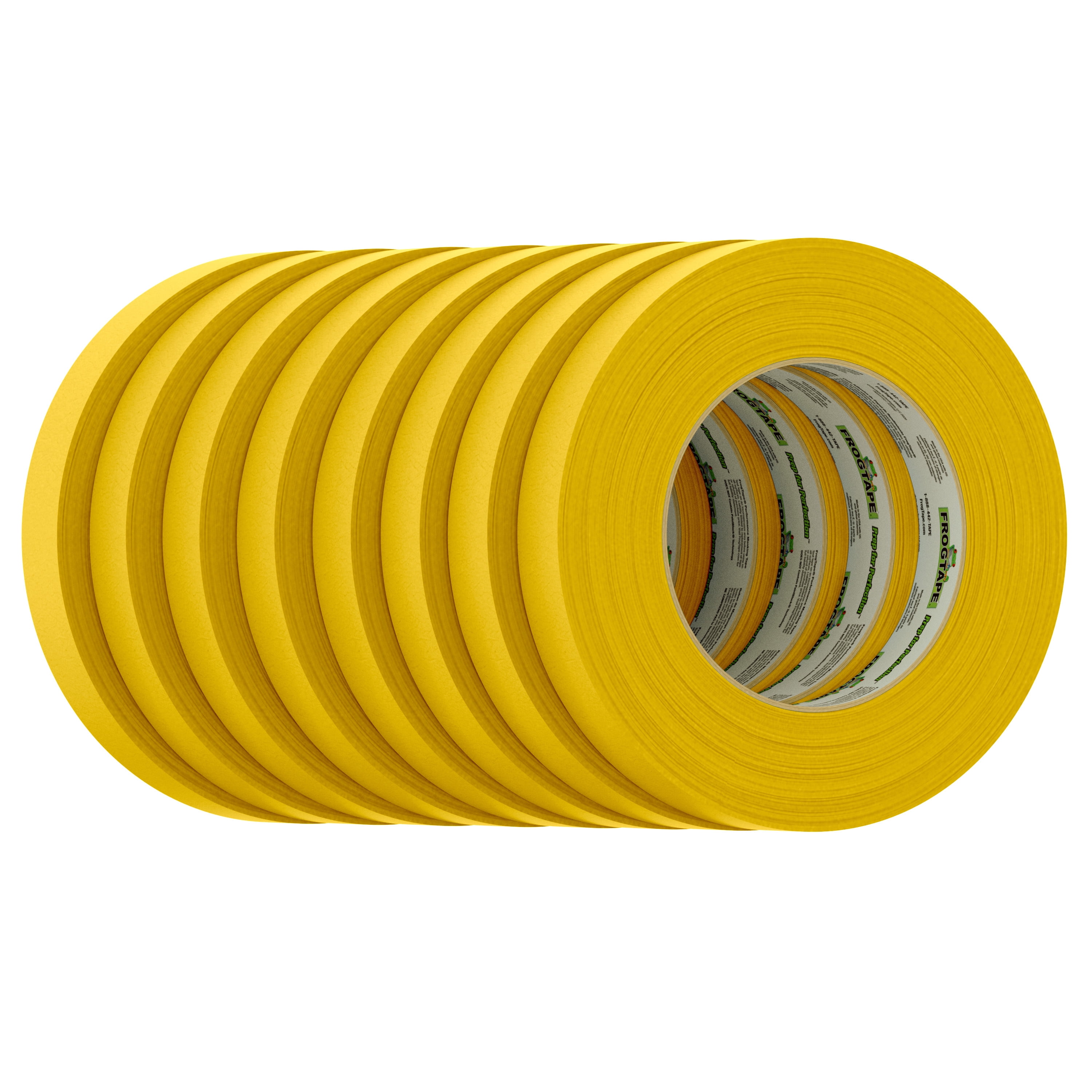 FrogTape 225 Performance Masking Tape - Gold, 8 Rolls, 0.70 in. x 60 yd.