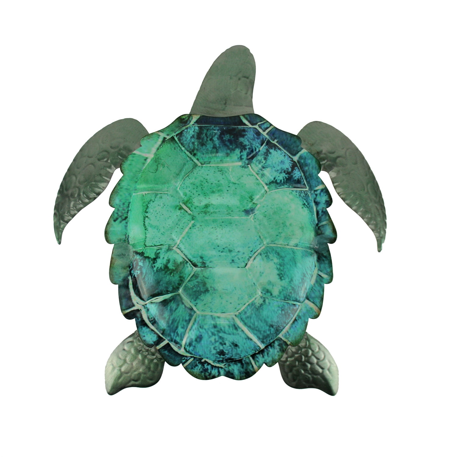 Green Ocean Metal Coastal Art Sea Turtle Wall Sculpture Walmart Canada