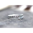 thumbnail image 3 of LD DESIGNS- Sterling Silver Wrap Ring Adjustable Wheat Design Band | Comfortable Stylish Fine Silver Jewelry for Women, 3 of 6