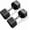 55 lbs Pair, variant on 15-70LB Hex Dumbbell Set - Rubber Coated Heavy Duty Iron Weights, Multi-Size Options for Home Gym Strength Training & Muscle Building