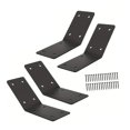 thumbnail image 3 of 4 soportes de ángulo de , empotrables en interior, para postes de madera, para gazebos, cobertizos de jardín y vigas., 3 of 9