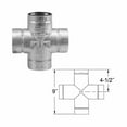 thumbnail image 2 of Metalbest 3Vp-Td Vp 3" Type L Pellet Pipe Double Tee - Galvanized, 2 of 2