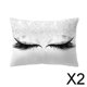 thumbnail image 1 of 2 Fundas De Almohada Con Estampado De Pestañas, Fundas De Cojín Cuadradas, Funda De Almohada Para Sofá 5 2 piezas, 1 of 7