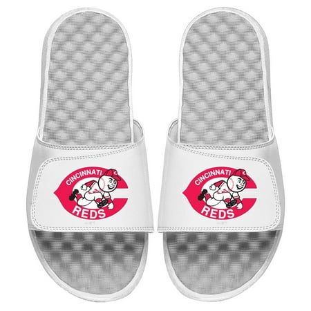 

Youth ISlide White Cincinnati Reds Cooperstown Logo Slide Sandals