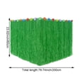 thumbnail image 2 of Vjnyvs Grass Table Skirts Hawaiian Table Decorations Party Grass Table Cloths Tropical Table Cover for Summer Beach Garden, 2 of 7