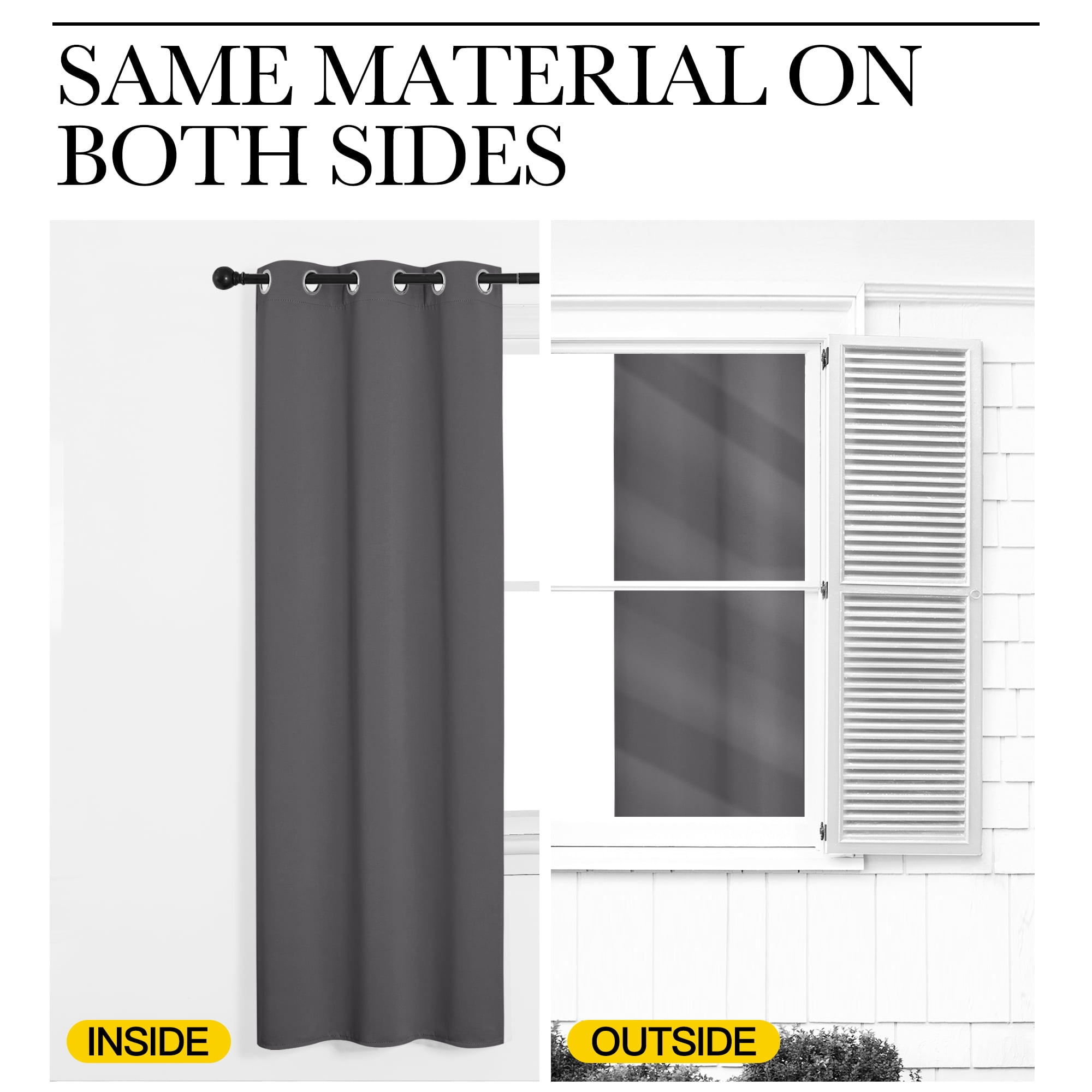 NICETOWN Room Divider Heavy Curtain Screen Partitions, Privacy Vertical Blinds for Patio Sling Door, Blackout Window Curtain, Extra Wide Drapes for Bedroom，Single Panel, 5ft Wide by 8ft Long, Grey