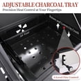 thumbnail image 6 of CIG GARDEN 3-Burner Gas and Charcoal Grill Combo with Side Burner, Cast Iron Grates, and Griddle Pan, 6 of 9