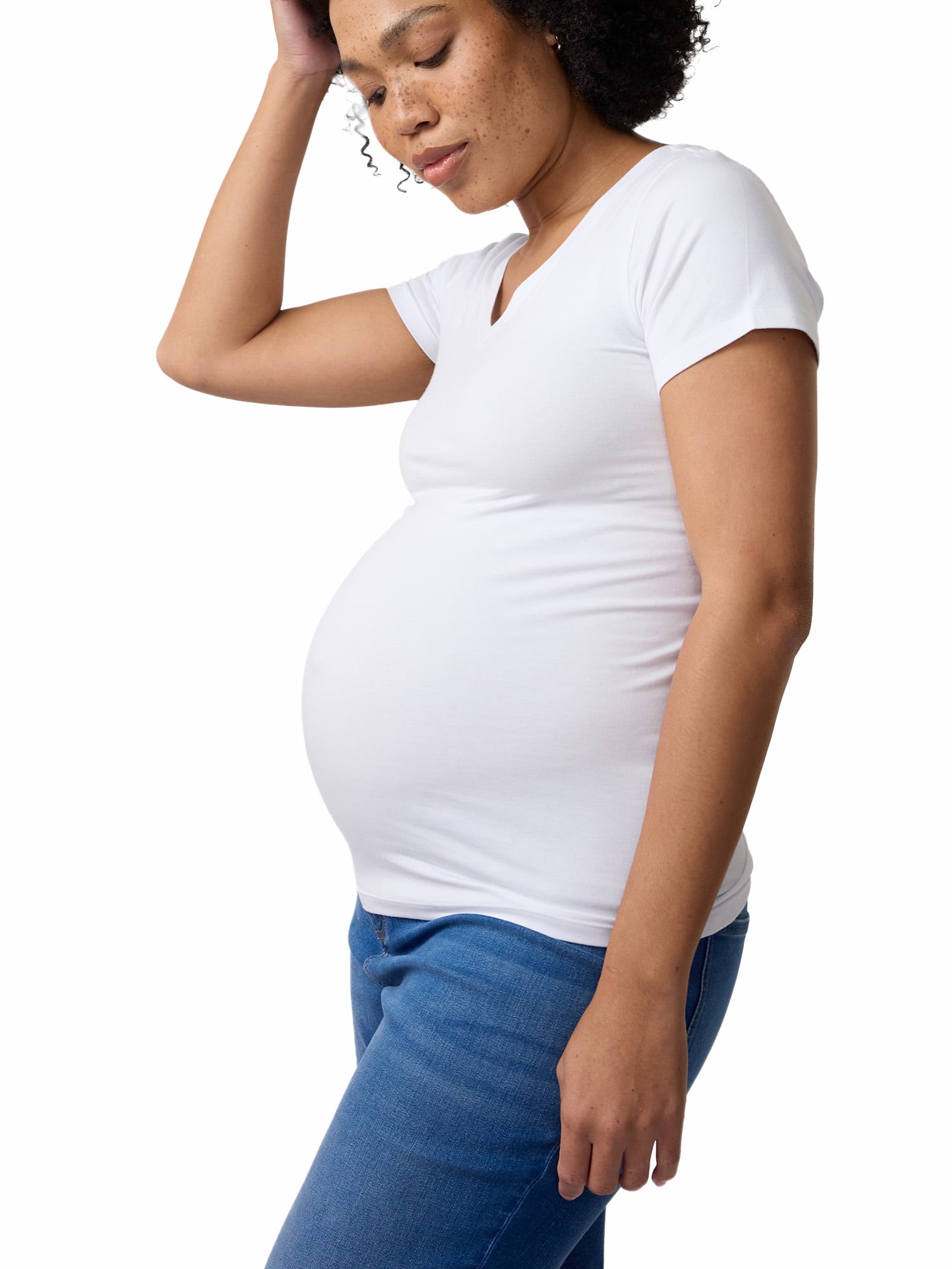 Ingrid & Isabel For Every Belly Maternity Fitted V-Neck Tee, Sizes S-XXL