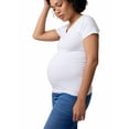 thumbnail image 5 of Ingrid & Isabel For Every Belly Maternity Fitted V-Neck Tee, Sizes S-XXL, 5 of 8