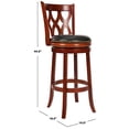 thumbnail image 5 of Safavieh Ethan Oak 29" Bar Stool in Cherry, 5 of 5