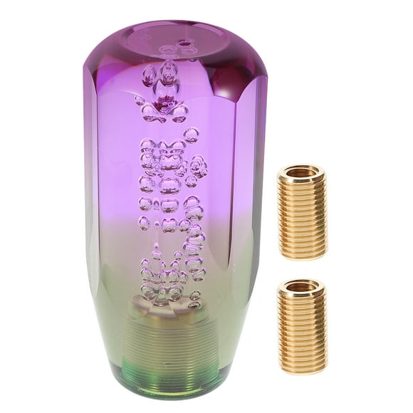 KAKOWELY crystal gear shifter knob Universal 100mm Crystal Bubble Gear Shift Knob Manual Diamond Gear Handle Cool Car Interior Accessories Acrylic Shifter Knob