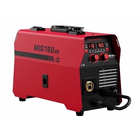 ARCCAPTAIN MIG Welder 160A, 110V 220V, Flux Core MIG/GAS MIG/Lift TIG Welding/Stick 4 in 1 Welding Machine,Synergic Control, Digital MCU