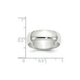 thumbnail image 3 of 14K White Gold Ring Band Wedding Standard Half Round, 3 of 3