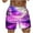 Purple, variant on Chiccall Mens Graphic Pocket Shorts Elastic Waist Drawstring Summer Casual Hawaiian Tropical Beach Swim Trunks Pink â‘