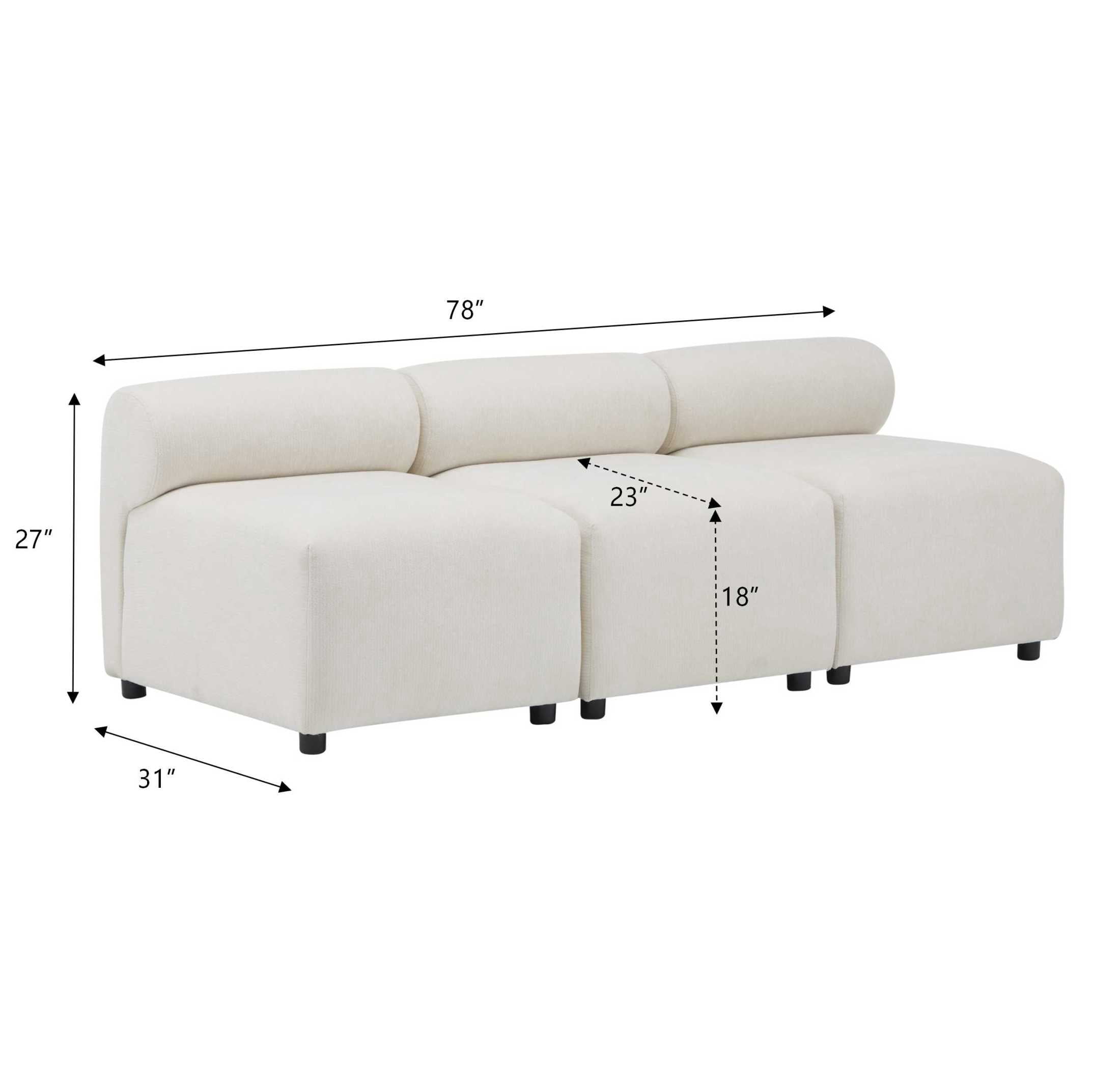 Christopher Knight Home 6-Seat Upholstered Modular Sectional Sofa, Round-Back with Deep Cushions, Beige