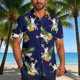 thumbnail image 1 of Blusa y camisa de manga corta con cuello vuelto para hombre, blusa informal de moda con botones estampados, blusa de manga corta con cuello vuelto, blusa de poliéster para hombre, 1 of 6