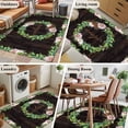 thumbnail image 5 of Area Rugs 2.7'x5', Spring Botanical Carpet for Living Room Bedroom Dining Room, Garden Birds Floral Leaves Brown Wood Throw Kitchen Rugs Non Slip Washable Rectangle Indoor Outdoor Rugs, 5 of 8