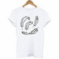 thumbnail image 2 of Patlollav Women Short Sleeve T-Shirt Feather Print Casual Top Tee Blouse, 2 of 6
