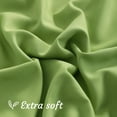 thumbnail image 3 of [Pillowcase]-Ultra Soft Brushed Microfiber Pillowcases Set, Cozy Machine Washable Bed Pillow Cases, Queen Size, Sage Green, 2 Piece, 3 of 8