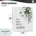 thumbnail image 4 of Stupell Industries Rustic Lodge Forest Foliage Bubble Bath Canvas Art, 36 x 48, by Lettered and Lined, 4 of 8