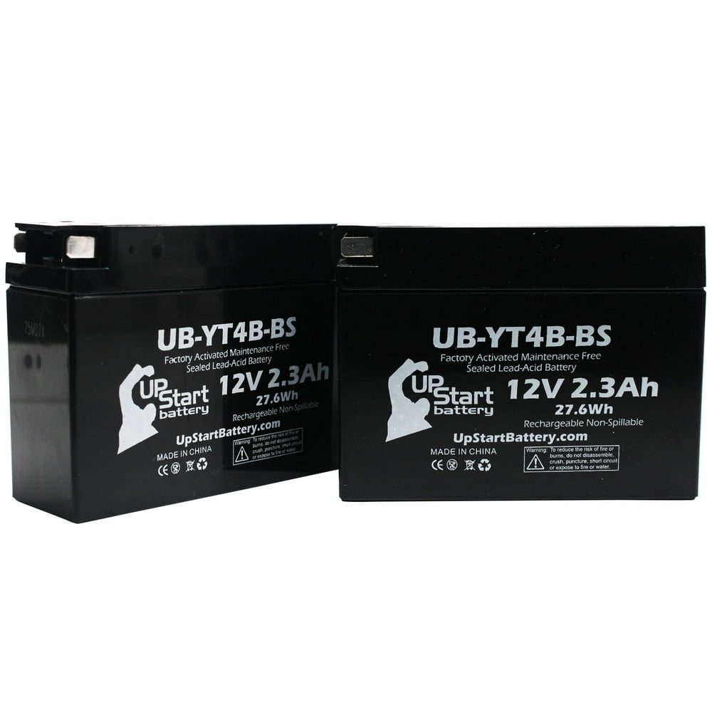 2Pack Replacement 2007 Yamaha TTR50E 50CC Factory Activated, Maintenance Free, Motorcycle