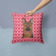 thumbnail image 2 of Carolines Treasures BB5281PW1414 German Shepherd Fabric Decorative Pillow, 14Hx14W, multicolor, 2 of 4