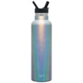 thumbnail image 2 of Simple Modern 20oz Ascent Water Bottle With Straw Lid - Stainless Steel Hydro Tumbler Flask - Double Wall Vacuum Insulated Small Reusable Metal Leakproof Shimmer: Blue Moonstone, 2 of 7