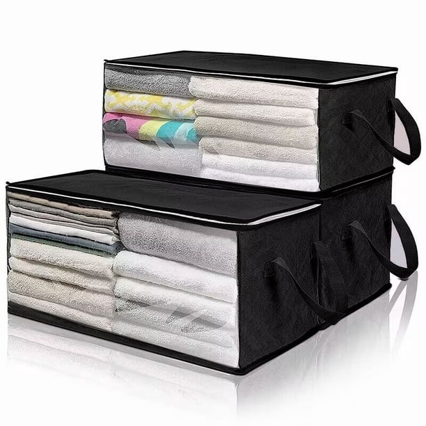 Bolsa de almacenamiento de tela no tejida, bolsa de almacenamiento plegable para colcha, bolsa de acabado para ropa de armario, caja a prueba de polvo y humedad