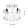 thumbnail image 4 of FRCOLOR Synchronous Belt Wheel 2pcs Synchronous Belt Pulley Timing Belt Wheel Synchronous Belt Wheel for 3D Printer,0.79"X0.79"X0.63", 4 of 4