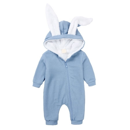 

Simplmasygenix Children s Day Baby Romper Clearance Newborn Infant Baby Girls Boys Thick Warm Jumpsuit Rabbit Bunny Romper Playsuit
