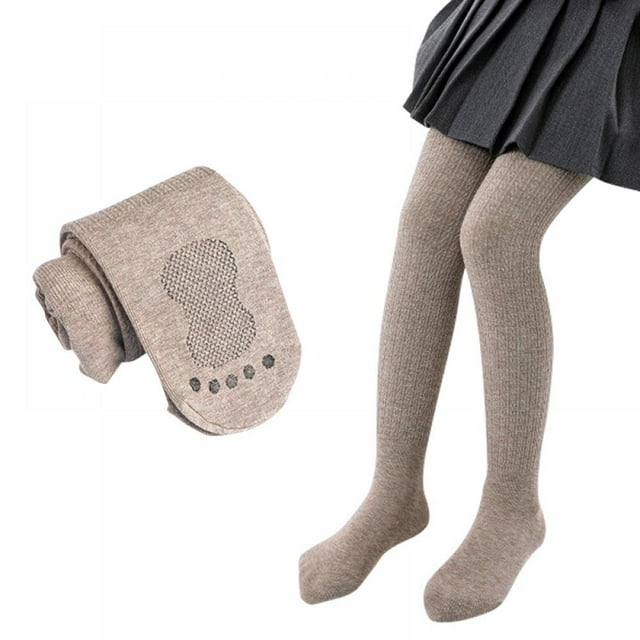 Bas de Danse Doux à Pieds Collants de Ballet Enfants Super Élasticité Collants d'Uniforme Scolaire pour Filles