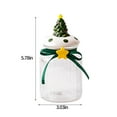 Rojia Food Containers Clear Glass Jar with Lid Christmas Candy Biscuit