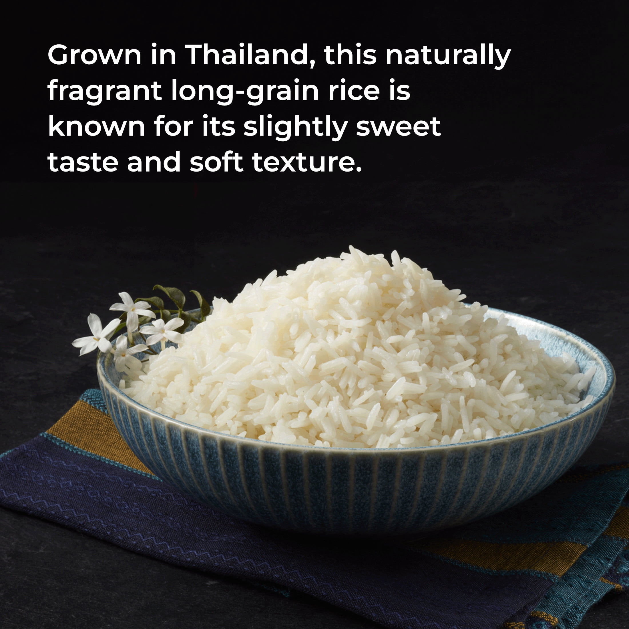 (12 pack) Golden Star Prime Grade Thai Hom Mali Jasmine Rice, 2 lb