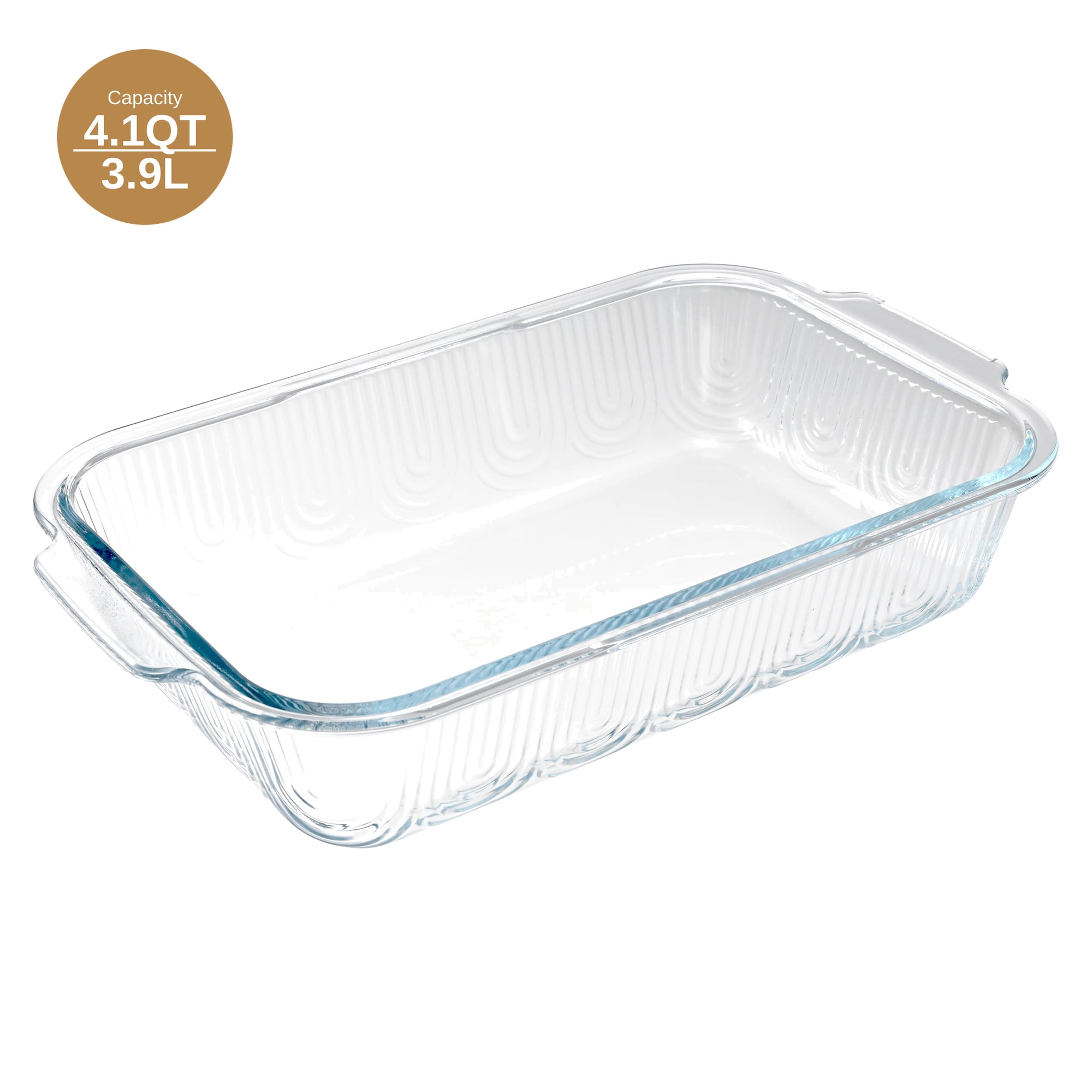 Cook with Color 15.1" x 9.3" Clear Glass Baking Dish