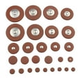 thumbnail image 4 of MLINS 28 Pcs 萨 斯皮垫套装 Saxophone Pads Replacements Alto Mouthpiece Brown, 4 of 8