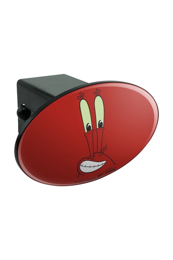 SpongeBob Mr. Krabs Face Oval Tow Trailer Hitch Cover Plug Insert