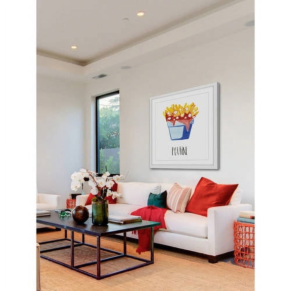 Marmont Hill "Poutine" By Molly Rosner Framed Painting Art Print, 12.0" x 1.5"