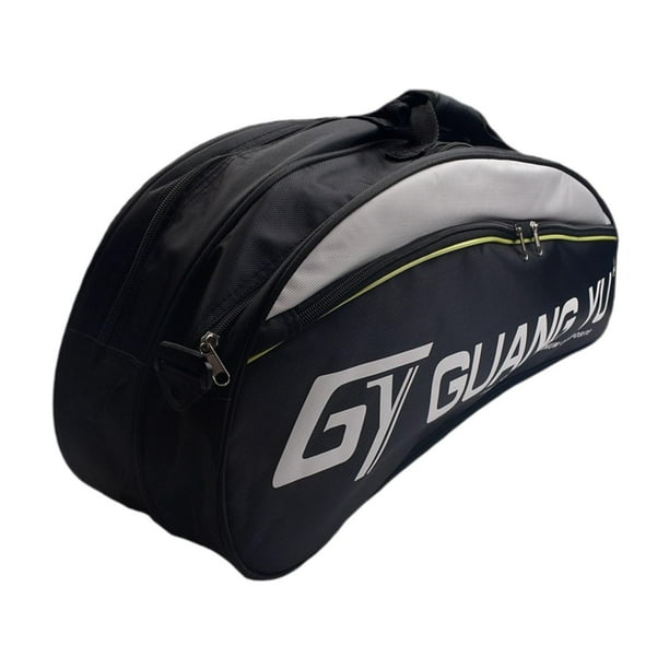 Bolsa para raquetas de tenis, mochila deportiva, bolso de mano para tenis, bolsa para transportar raquetas Negro
