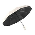 thumbnail image 4 of Clearance!XEOVHV Ring buckle umbrella, Portable Folding Umbrella for Rain&Sun, Travel Umbrella, Ring Buckle Fully Automatic Umbrella, Reflective Safety Strip, Sturdy Windproof, Umbrella for Men and Wo, 4 of 7