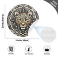 thumbnail image 2 of Ryvnso Leopard with Boho Pattern Round Plate Mats Dining Table Placemat Set of 4 for Holiday Decoration, 2 of 7