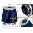 thumbnail image 2 of BLUE 3.5" 89mm Inlet Cold Air Intake Cone Replacement Quality Dry Air Filter, 2 of 8