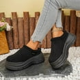 thumbnail image 3 of Rokment Womens Orthopedic Platform Clogs Backless Snow Boots Fleece Lined Winter Fashion Warm Chunky Slip on Mules Indoor Outdoor Casual Booties Wide Width A Size 6.5, 3 of 7