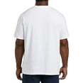thumbnail image 3 of Big and Tall Essentials by DXL Men's Short-Sleeve Crewneck T-Shirt, Bright White, 3XL, Pack of 2, 3 of 6